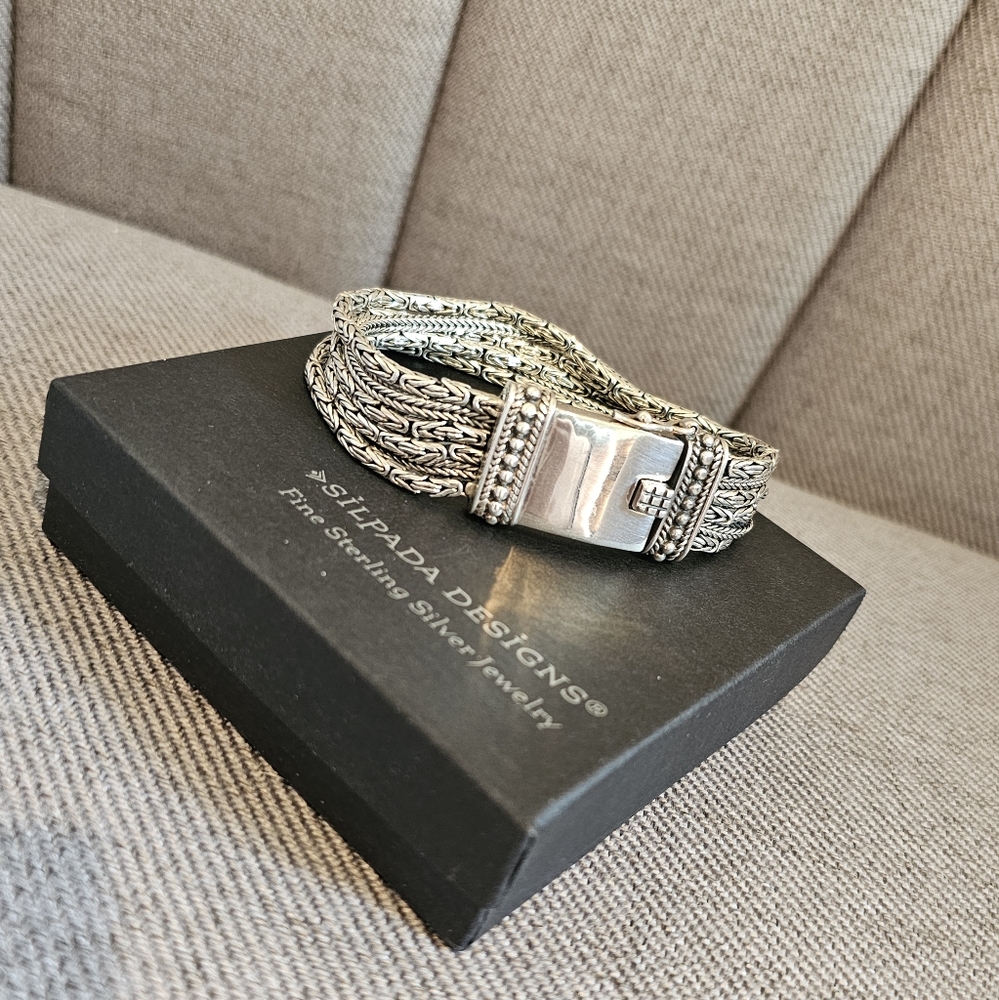 Silpada 'go gorgeous" Bracelet 925 sterling silver vintage